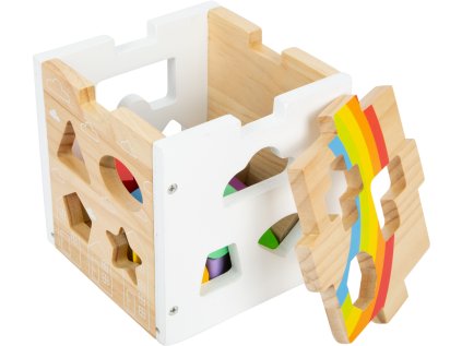 small foot Dúhová vkladacia motorická kocka
