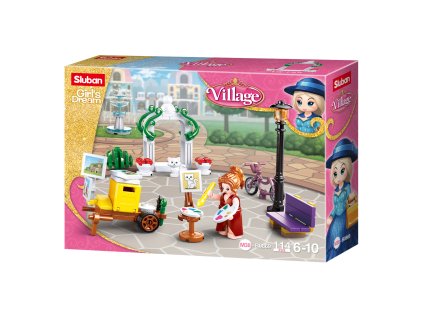 Sluban Girls Dream Village M38-B0869 Maliarka v parku