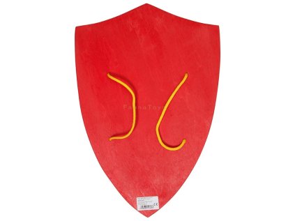 Fauna Drevený štít červený ANJOU