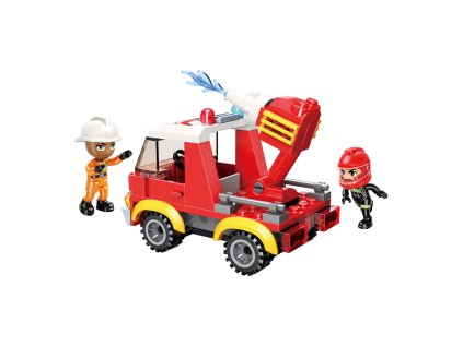 Qman Mine City Fire Line W12011-1 Ľahký hasičský voz