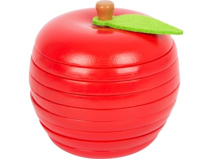 small foot Skladačka jablko s červíkmi
