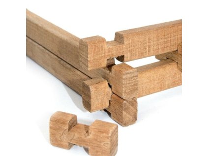 Jeujura Drevená stavebnica 65 dielov Salaš