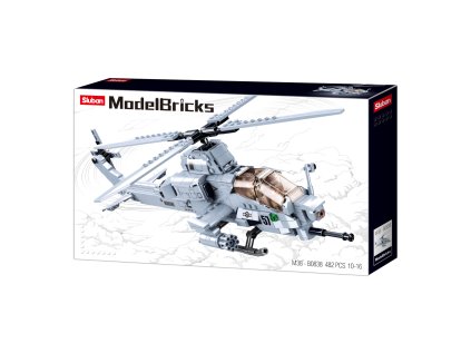 Sluban Army Model Bricks M38-B0838 Bitevní helikoptéra AH-1Z Viper