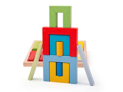 Bigjigs Toys Drevené skladacie tvary