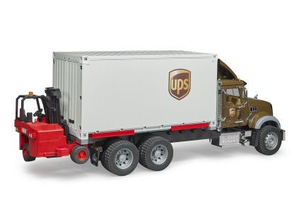 Bruder Nákladné auto Mack UPS s vysokozdvižným vozíkom