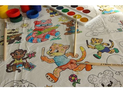 Pexi Maľovacie obrusy 3 ks - Autá (Car park)