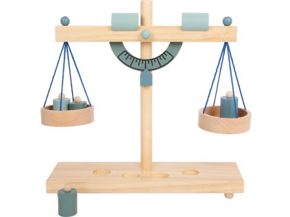 small foot Váha s miskami sivomodrá