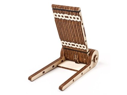 Ugears 3D drevené mechanické puzzle Skladací stojan na telefón