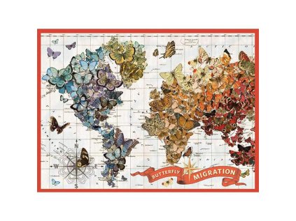 Galison Puzzle Migrácia zlatého motýľa Wendy 1000 dielikov