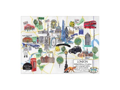 Galison Puzzle mapa Londýna 1000 dielikov