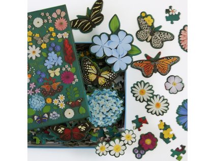Galison Puzzle Motýlia botanická záhrada 500 dielikov