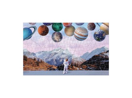 Galison Meniace sa puzzle Hor sa do vesmíru 300 dielikov