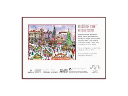 Galison Puzzle Vianočný trh 1000 dielikov