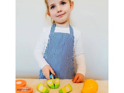 Bigjigs Toys Drevené krájacie ovocie so zásterou Poškodený obal