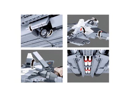 Sluban Model Bricks M38-B0986 Prúdové stíhacie lietadlo Su-57 2 v 1