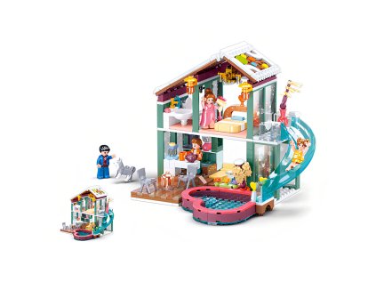 Sluban Happy Diary M38-B0961 Chata na zimnú dovolenku