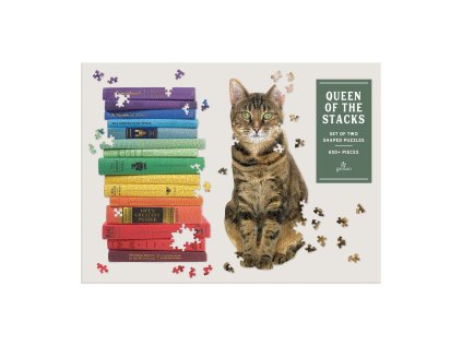 Galison Puzzle sada 2ks Queen of the Stacks 650 dílkov