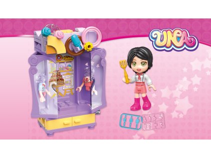 Qman UNA Series 34011-7 Šatníková skriňa cukrárky