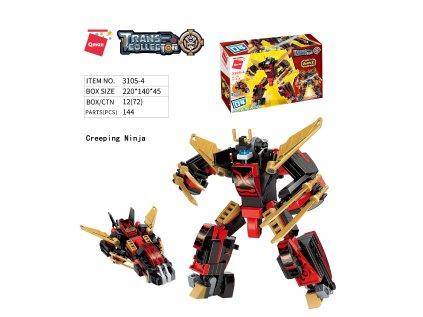 Qman Guardian of Star's Core 3105-4 Robot "Ninja" 2v1