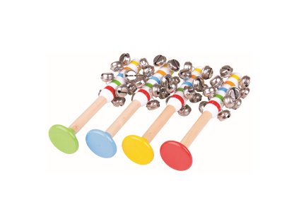 Bigjigs Toys Rolničky pruhované 1 ks