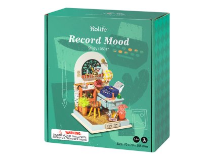 RoboTime 3D drevená skladačka Miniatúra domčeka Študovňa s písacím strojom