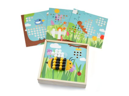 Bigjigs Toys Drevená mozaika Záhradka