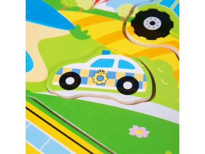 Bigjigs Toys Vkladačka so zvukom Doprava