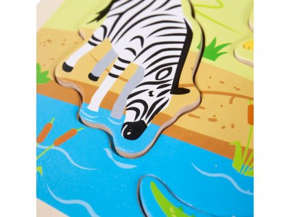 Bigjigs Toys Vkladačka so zvukom Safari