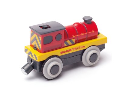 Bigjigs Rail Elektrická lokomotíva Červený silák