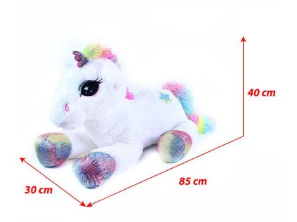 Rappa Veľký plyšový jednorožec Funkie 85 cm