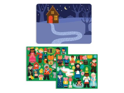 Petit Collage Magnetická tabuľka čas na príbeh