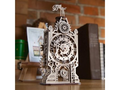 Ugears 3D drevené mechanické puzzle Hodinová veža