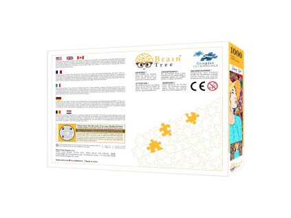 Brain Tree Puzzle Dievča medzi kvetinami 1000 dielikov