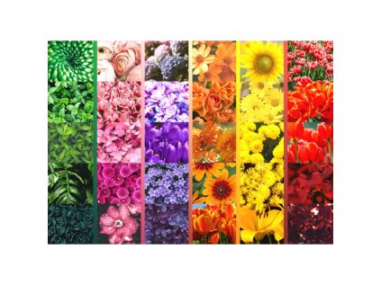 Brain Tree Puzzle Dlaždice s kvetinami 1000 dielikov