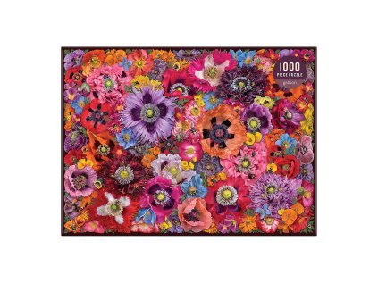 Galison Puzzle Včely medzi kvetmi maku 1000 dielikov
