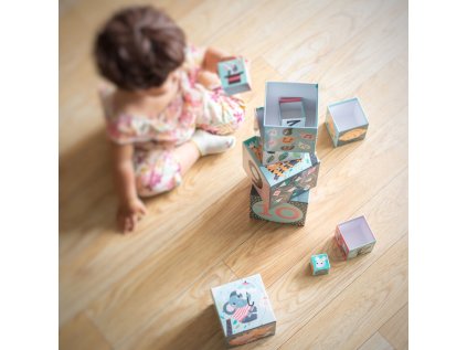 Vilac Skládací věž z kostek Michelle Carlslund - poškozený obal