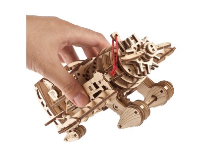 Ugears 3D drevené mechanické puzzle Lietadlo Mad Hornet