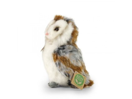 Rappa Plyšová sova pálená 17 cm ECO-FRIENDLY