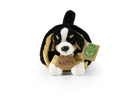 Rappa Plyšový pes Bernský salašnícky v prepravke 15 cm ECO-FRIENDLY