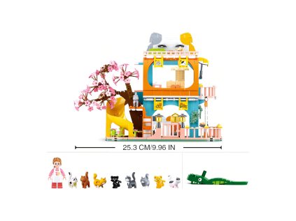 Sluban Girls Dream M38-B1089 Dom s deviatimi mačičkami