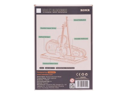 RoboTime 3D drevená skladačka Viola