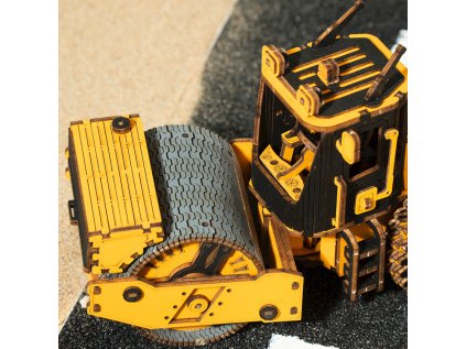 RoboTime 3D drevená mechanická skladačka Vibračný valec