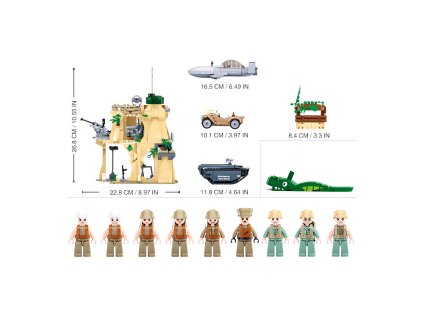 Sluban Army WW2 M38-B1111 Bitka o Iwo Jimu