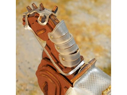 RoboTime 3D drevená skladačka Bojovný kôň