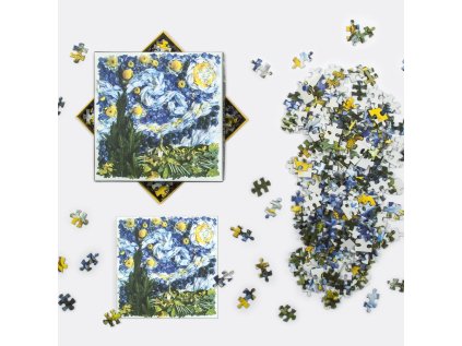 Galison Puzzle Hviezdna noc z okvetných lístkov 500 dielikov