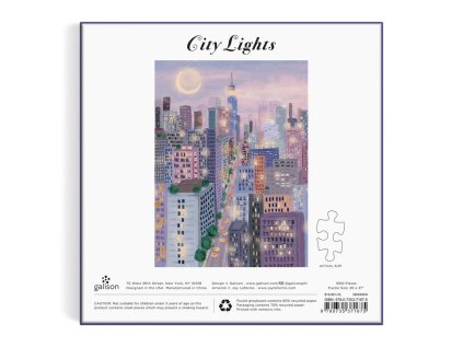 Galison Puzzle Svetlá v meste 1000 dielikov