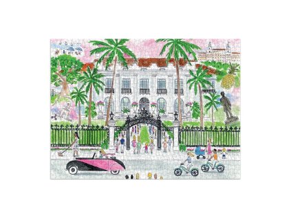 Galison Puzzle Slnečný deň v Palm Beach 1000 dielikov