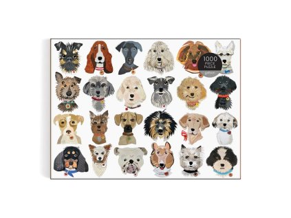 Galison Puzzle Papierové psy 1000 dielikov