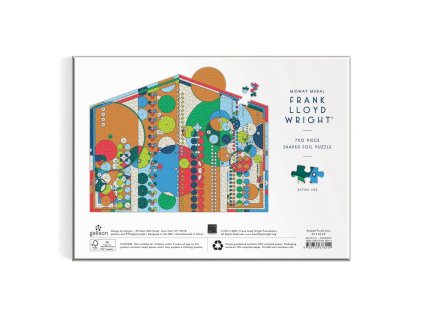 Galison Fóliové tvarované puzzle Nástenná maľba 750 dielikov