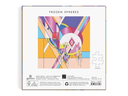 Galison Fóliové puzzle Zamrznuté sféry 500 dielikov